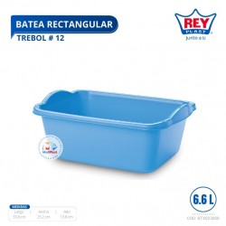 BATEA RECTANGULAR TREBOL # 12