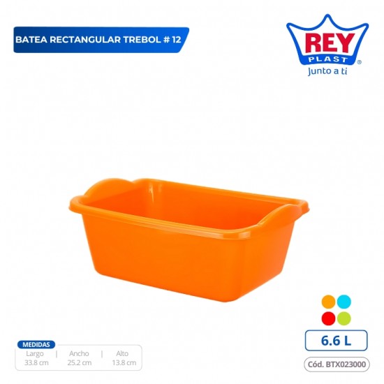 BATEA RECTANGULAR TREBOL # 12