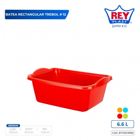 BATEA RECTANGULAR TREBOL # 12