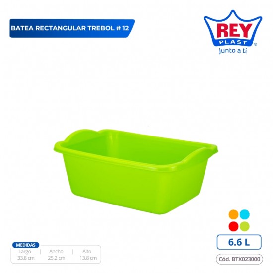 BATEA RECTANGULAR TREBOL # 12