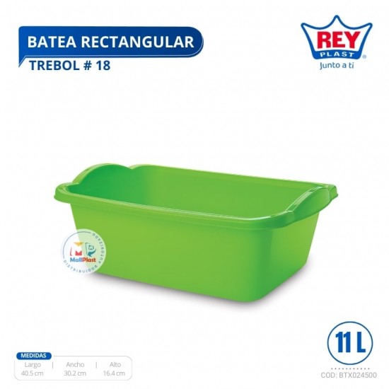 BATEA RECTANGULAR TREBOL # 18