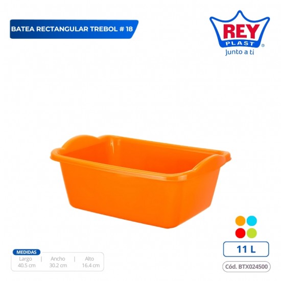 BATEA RECTANGULAR TREBOL # 18