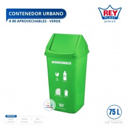 CONTENEDOR URBANO # 80 APROVECHABLES - VERDE