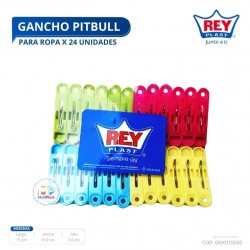 GANCHO PITBULL PARA ROPA X 24 UNIDADES