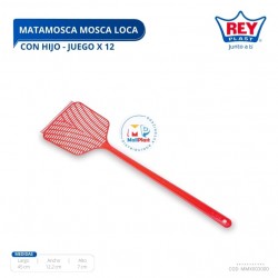 MATAMOSCA MOSCA LOCA C/ HIJO - JUEGO X 12