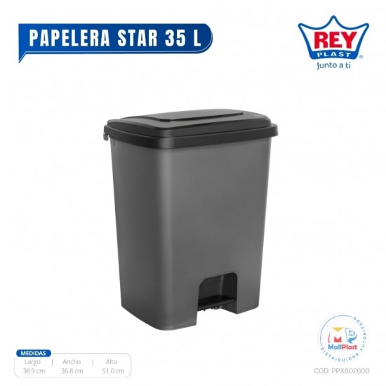 PAPELERA AUTOMATICA STAR 35 L