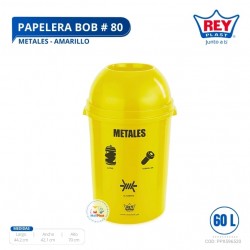 PAPELERA BOB # 80 METALES