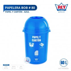 PAPELERA BOB # 80 PAPEL Y CARTON