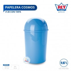 PAPELERA COSMOS # 20 C/ TAPA