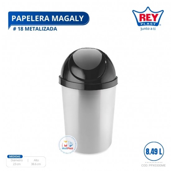 PAPELERA MAGALY # 18 METALIZADA