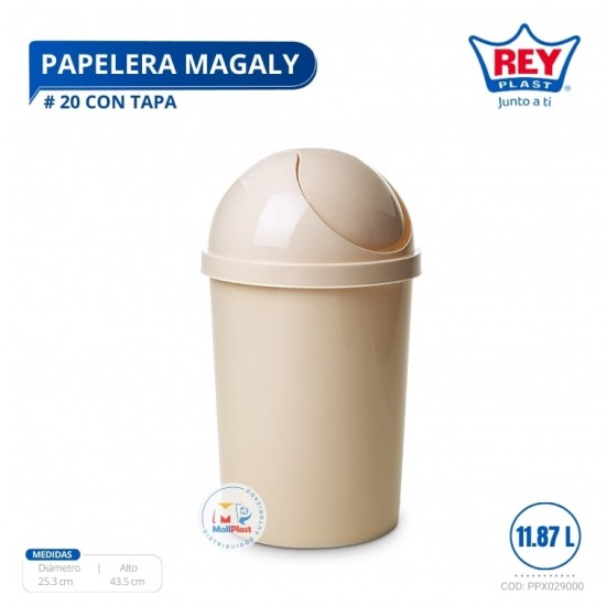 PAPELERA MAGALY # 20 C/ TAPA