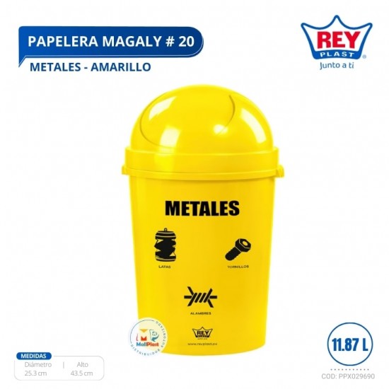 PAPELERA MAGALY # 20 METALES - AMARILLO