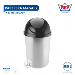 PAPELERA MAGALY # 20 METALIZADA