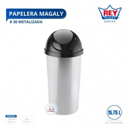 PAPELERA MAGALY # 30 METALIZADA