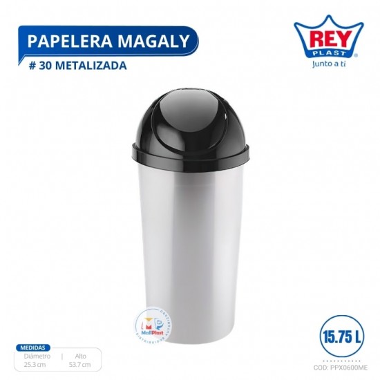 PAPELERA MAGALY # 30 METALIZADA