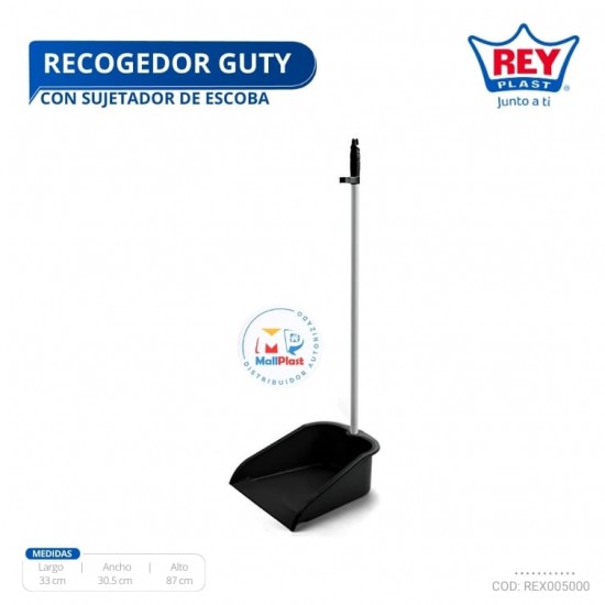 RECOGEDOR GUTY C/ SUJETADOR DE ESCOBA