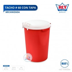 TACHO # 60 C/ TAPA MECANIZADA