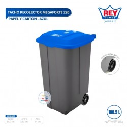 TACHO RECOLECTOR MEGAFORTE # 220 PAPEL Y CARTON