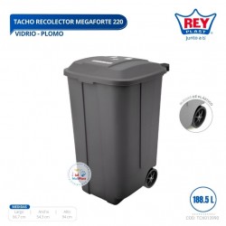 TACHO RECOLECTOR MEGAFORTE # 220 VIDRIO