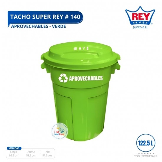 TACHO SUPER REY # 140 APROVECHABLES - VERDE