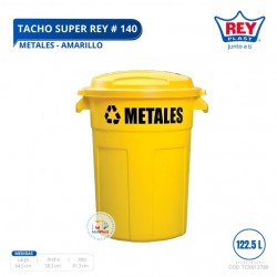 TACHO SUPER REY # 140 METALES - AMARILLO