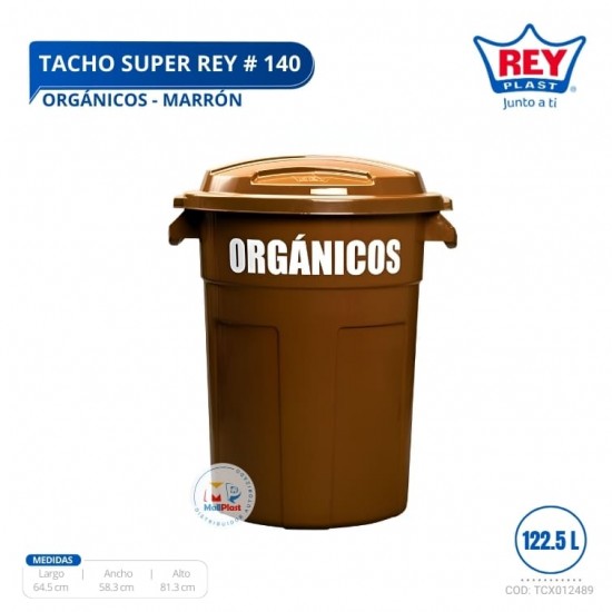 TACHO SUPER REY # 140 ORGANICOS - MARRON