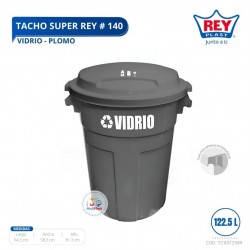 TACHO SUPER REY # 140 VIDRIO - PLOMO