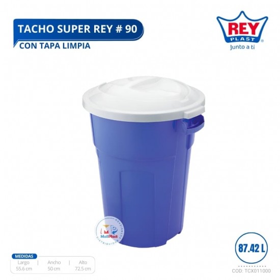 TACHO SUPER REY # 90 C/ TAPA LIMPIA