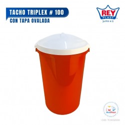 TACHO TRIPLEX # 100 C/TAPA OVALADA