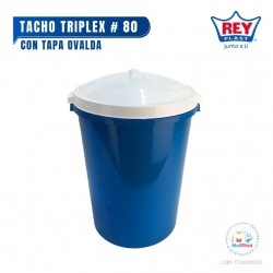 TACHO TRIPLEX # 80 C/TAPA OVALADA