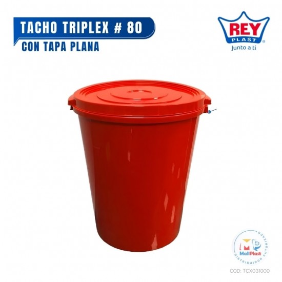 TACHO TRIPLEX # 80 C/TAPA PLANA