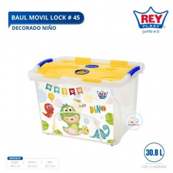 BAUL MOVIL LOCK # 45 DECORADO NIÑO