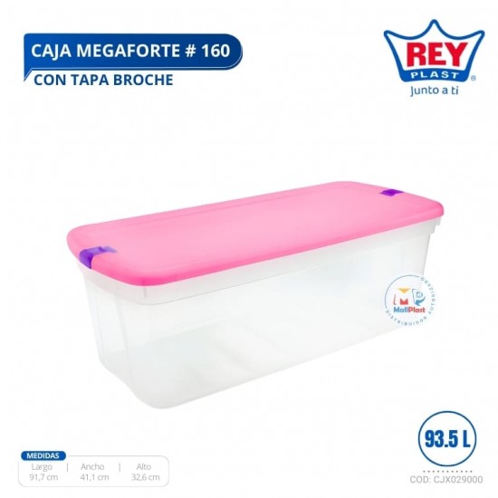 CAJA MEGAFORTE # 160 C/ TAPA BROCHE