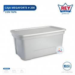 CAJA MEGAFORTE # 200 C/ TAPA