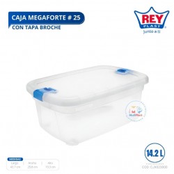 CAJA MEGAFORTE # 25 C/ TAPA BROCHE