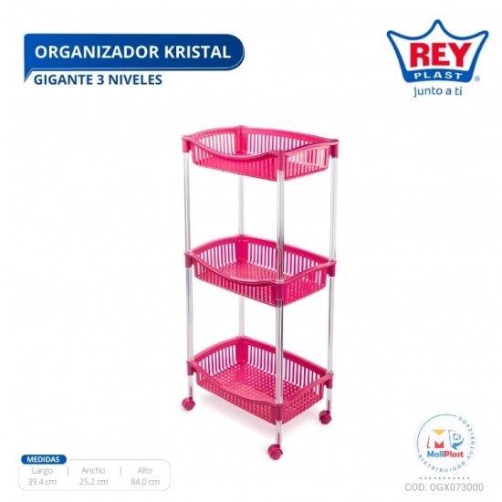 ORGANIZADOR KRISTAL GIGANTE X 3 NIVELES