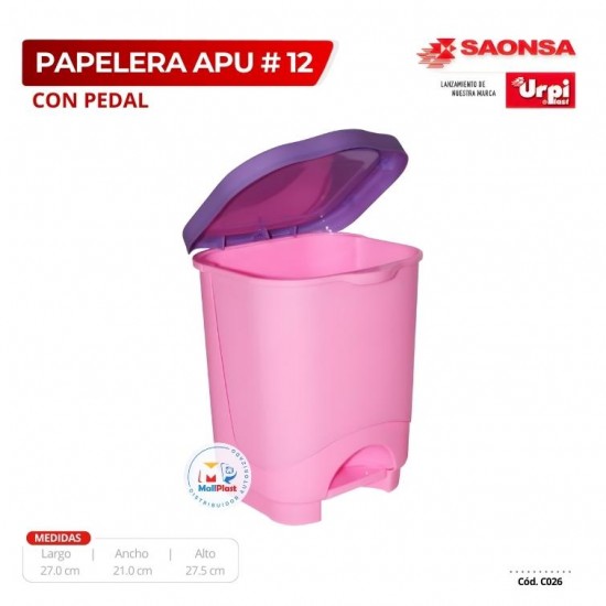 Papelera Apu N° 12 C/Pedal