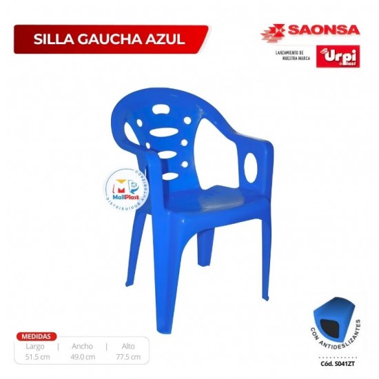 Silla Gaucha Azul