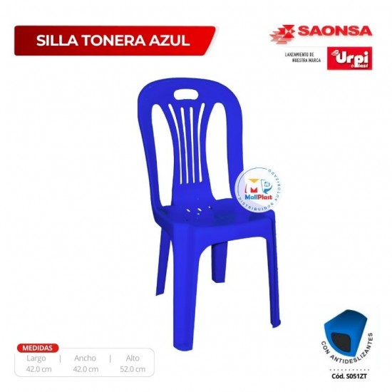 Silla Tonera Azul