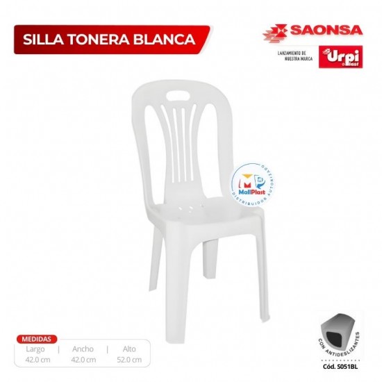 Silla Tonera Blanco