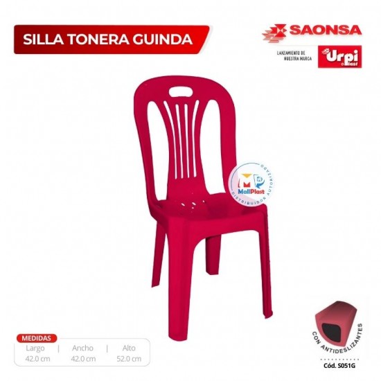 Silla Tonera Guinda