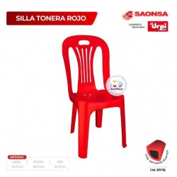 Silla Tonera Rojo