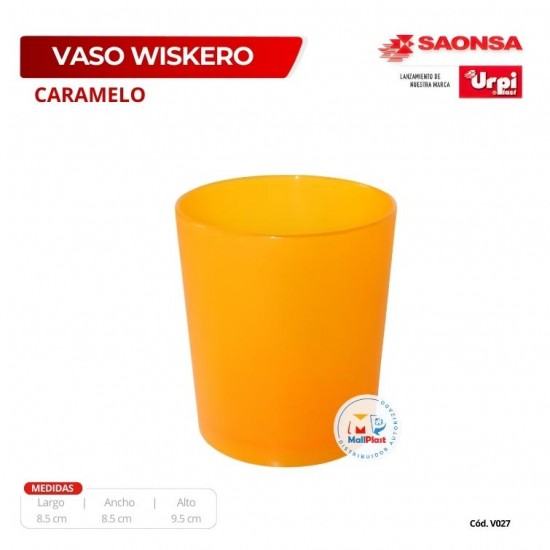 Vaso Whiskero Caramelo