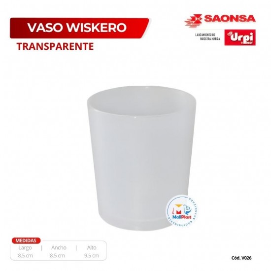 Vaso Whiskero Transparente